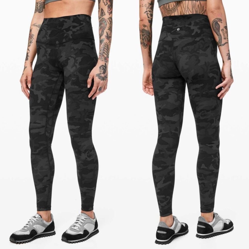 Lululemon Align Pant 28″ High Rise Legging Incognito Camo Multi Grey W5BSZS Sz 6